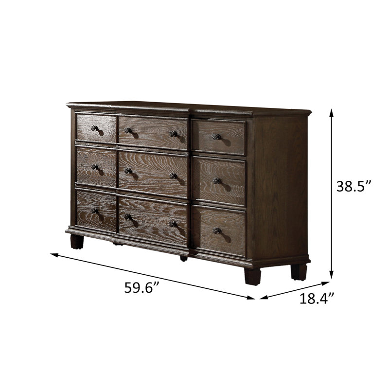 Commode, chêne vieilli