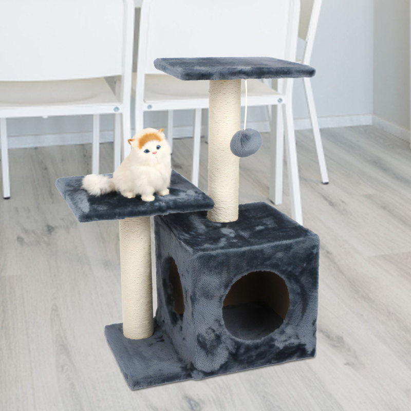 Scratching Post 70 cm - Stable Cat Multi-Level Climbing Tree