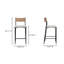 Foley Upholstered Bar Stool with Metal Frame