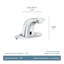 M-Power Sensor-Operated Electronic Centerset Low Arc Bathroom Faucet