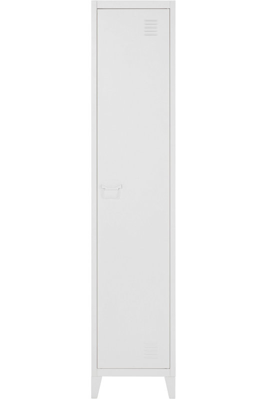 Carline Metal Tall Bathroom Cabinet, White