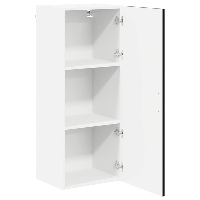 Vidaxl Kitchen Cabinet Black 40 X 31 X 100 Cm Engineered Wood, Black, 100cm H x 40cm W x 31cm D