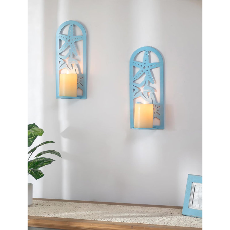 Wall Mounted Coastal Candle Holder