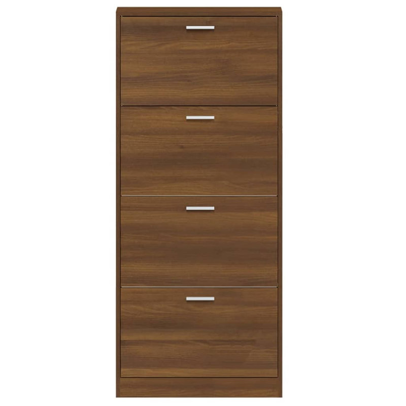 12 Pair Flip Down Shoe Storage, Brown