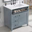 Meuble-lavabo 30 po avec lavabo, meuble-lavabo autoportant pour le rangement et l'organisation de la salle de bain-1433030325-1433030326