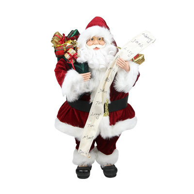 Père Noël avec une belle liste de Noël