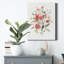 Lin corail botanique II - reproduction d'art sur toile tendue-341025570
