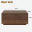 Table basse moderne carrée avec 4 tiroirs-1047463283