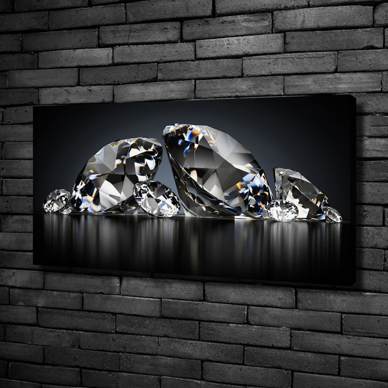Diamonds - Print, Wrapped Canvas, 50cm H x 100cm W x 2cm D