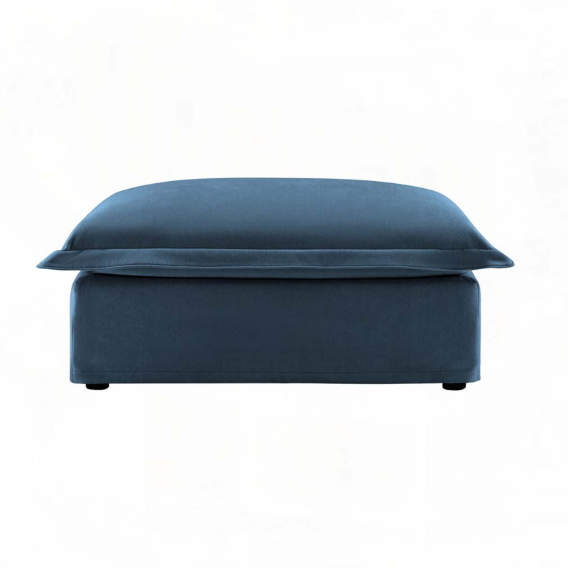 Repose-pieds en chenille, Chenille bleu