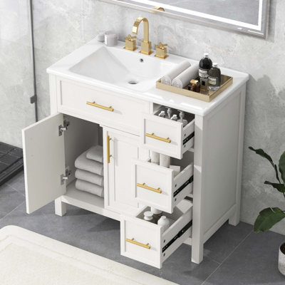 Meuble-lavabo 36 po avec comptoir d'évier
