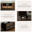 Meuble télé rétro en bois manufacturé noir-1361924296