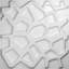 Panneau mural 3D 19,625 "x 19,625" en blanc (paquet de 12)