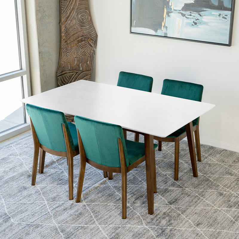 Ensemble repas pour 4 personnes Thome, Blanc, Vert