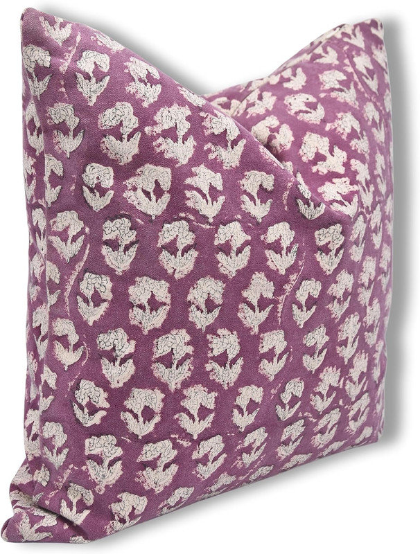Taille de coussin de 14 pi x 36 po de tissu d'ameublement indien à motif de blocs de coton à la main imprimé à la main Faberstine Superstar