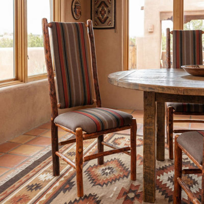  Chaise d'appoint rembourrée à dossier haut Hickory - Tissu de qualité supérieure