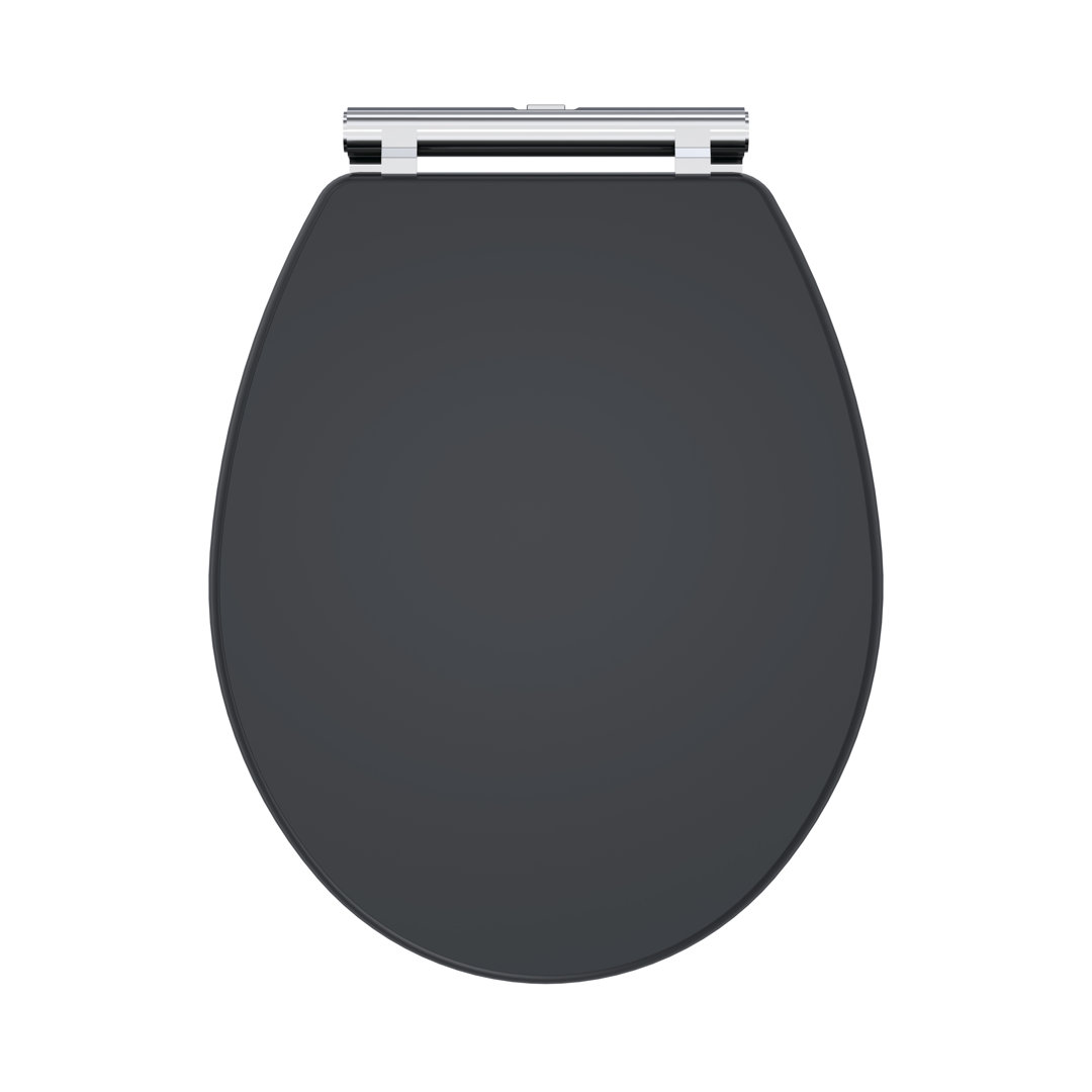 Nuie Classique Carlton Soft Close Toilet Seat Wood Satin Black CLA1499 NEW BOXED - Image 4