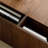 Solid wood coffee table with retro design
