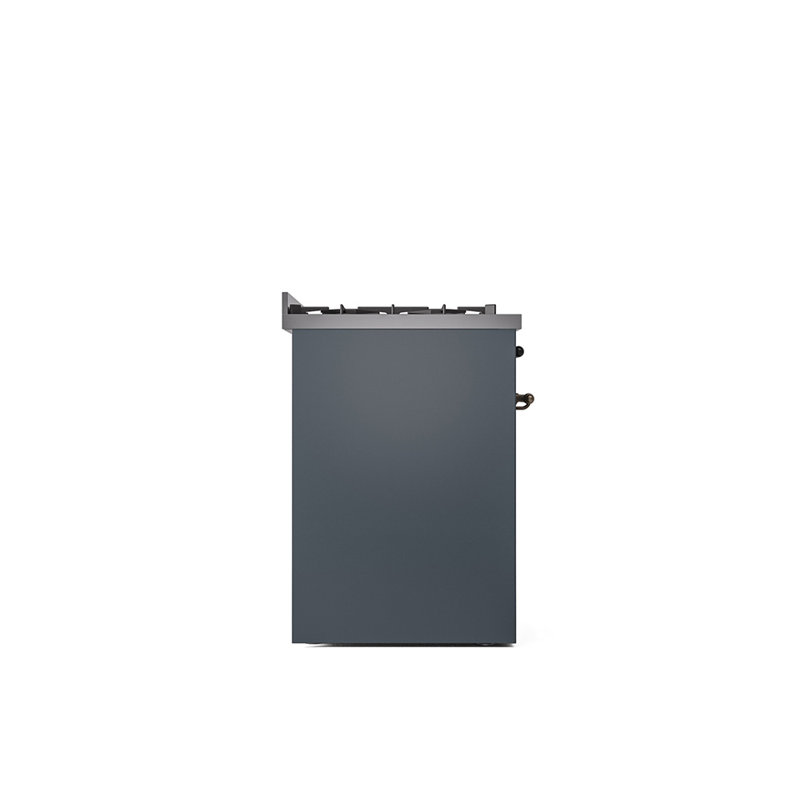 ILVE Nostalgie II 30 in Dual Fuel Range, Blue Gray/Bronze, Liquid Propane