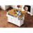52'' Kitchen Island With Drop Leaf, Embossed Texture Kitchen Island On Wheels With Spice Rack, Towel Rack, 2 Doors And 5 Drawers, Kitchen Storage Cart With Adjustable Shelf For Kitchen-885496460