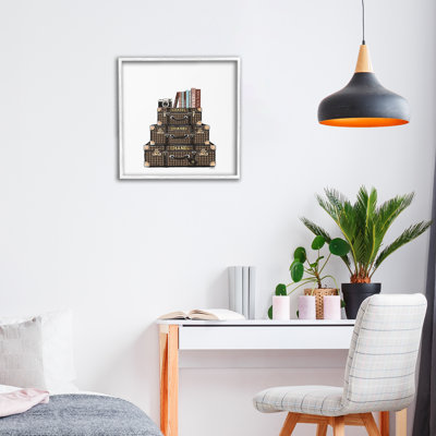 Giclée de voyage, livres et bagages rétro, design par Amanda Greenwood