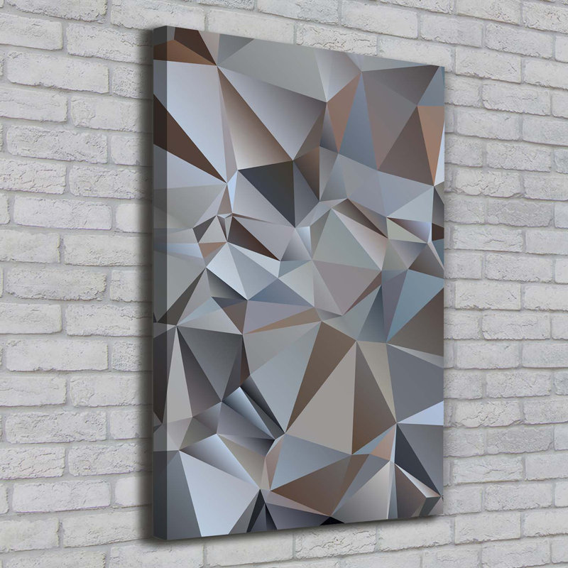 Abstraction Triangles - Wrapped Canvas Print