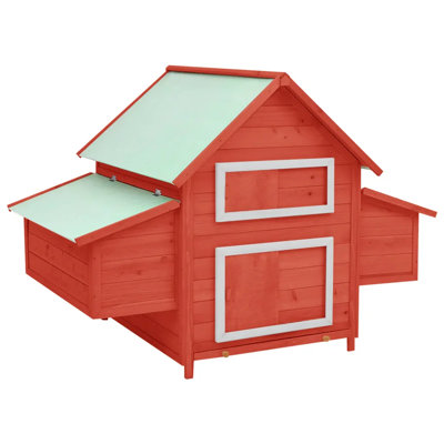 Brashear Chicken Coop 150x96x110 cm Solid Firwood