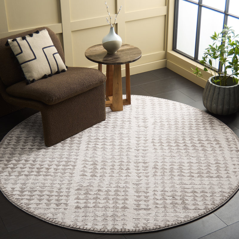 Northport 416 Performance Geometric Rug, Round 6'7"
