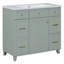 Ensemble de meuble-lavabo vert 36 "avec lavabo