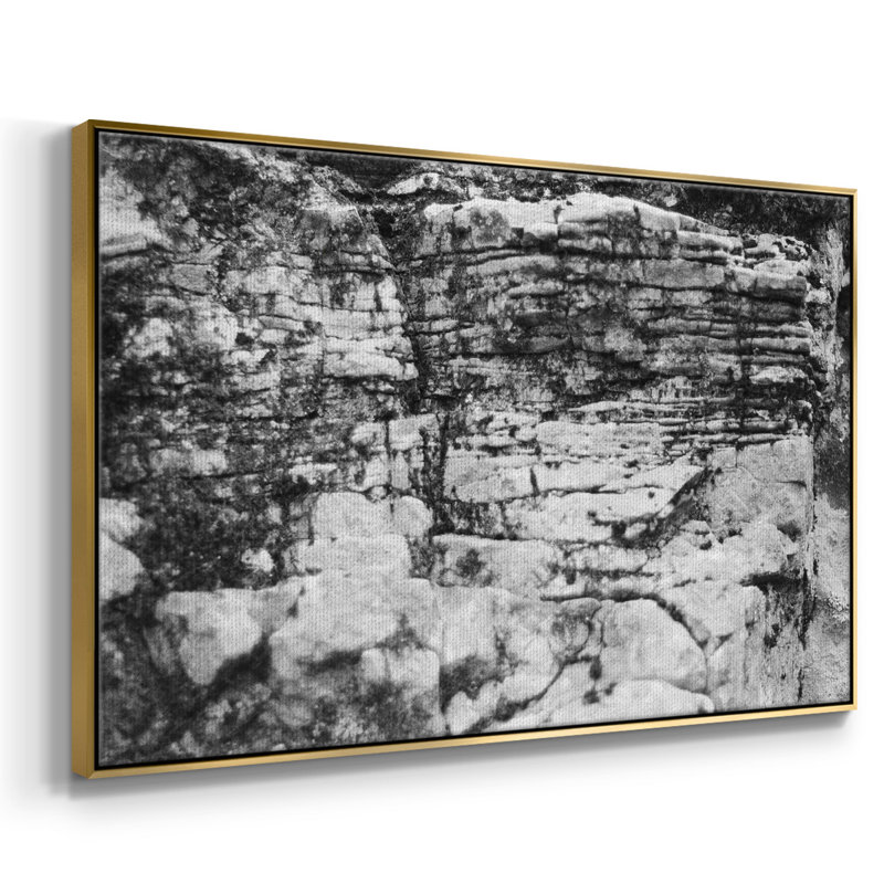 Found Textures XVIII " Found Textures XVIII ", 25" H x 37" W x 2" D, Gold Framed Canvas