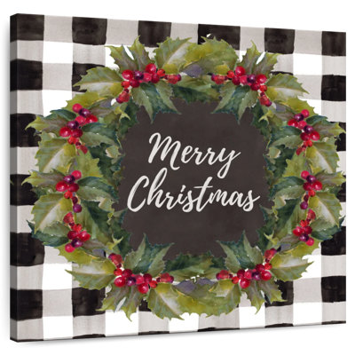 Lelend Buffalo Plaid Christmas Wreath