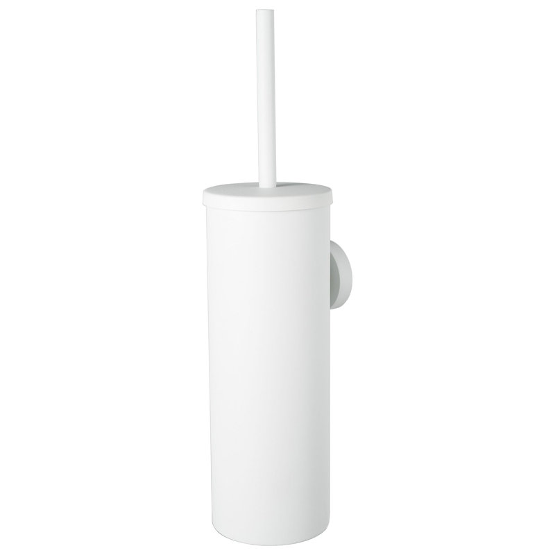 Cosmos Wall Mounted Toilet Brush and Holder, White
