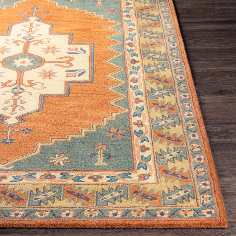 Buhler Wool Oriental Indoor Rug, Rectangle 2' x 3'