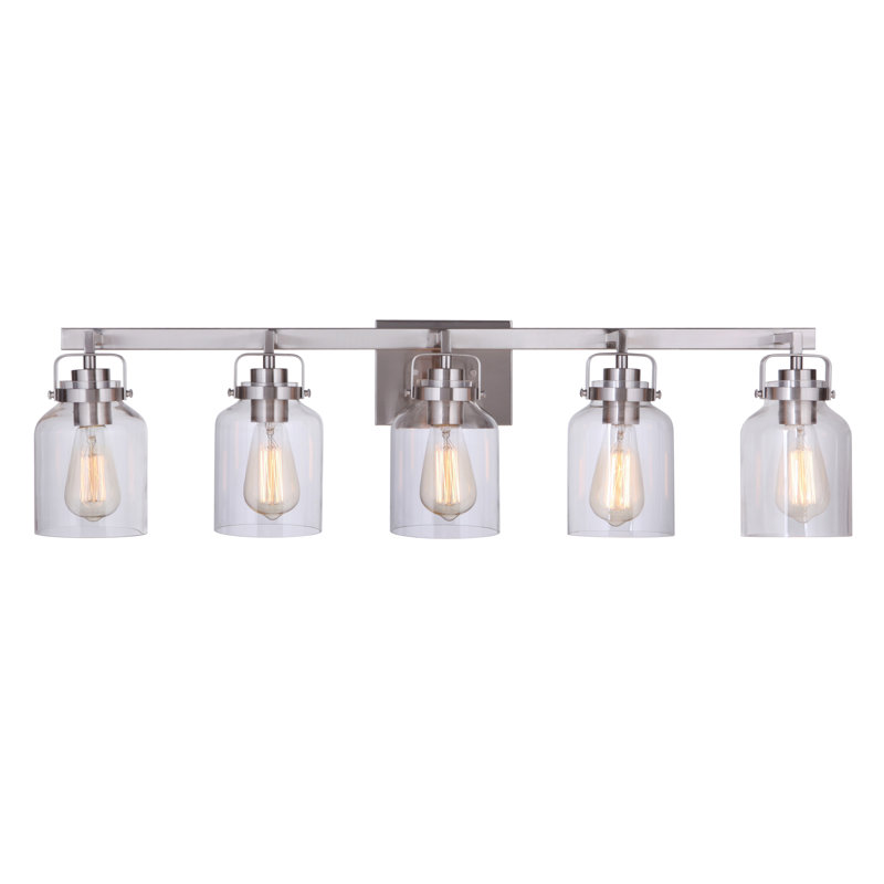 Foxwood 5 - Light Vanity Light, Brushed Polished Nickel