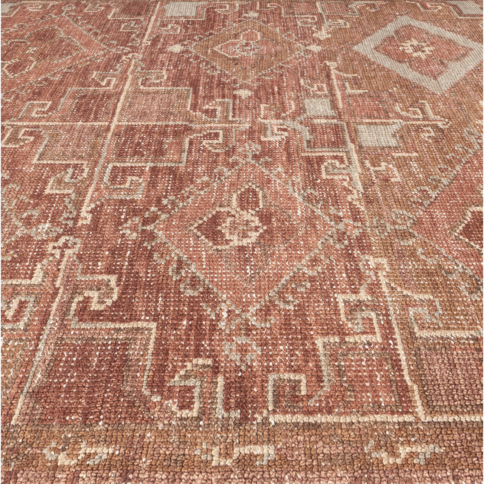Maeve Hand-Knotted Geometric Wool Rug, Rectangle 3' x 5'