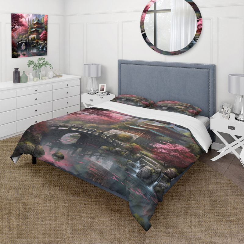 Ensemble de housse de couette en microfibre / polyester Japon Land Of The Samurai V