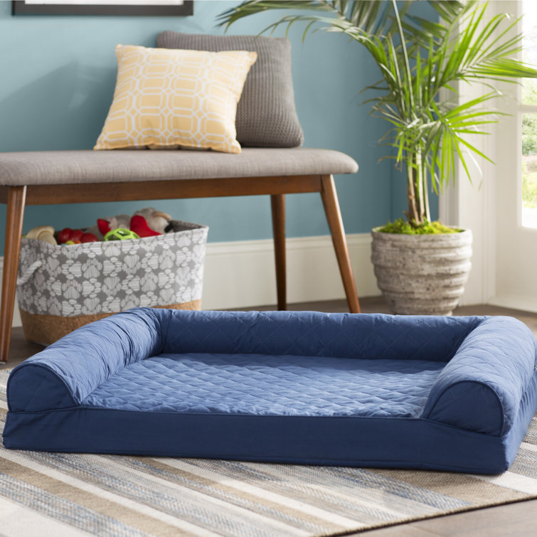 Nola Quilted Orthopedic Bolster dog bed