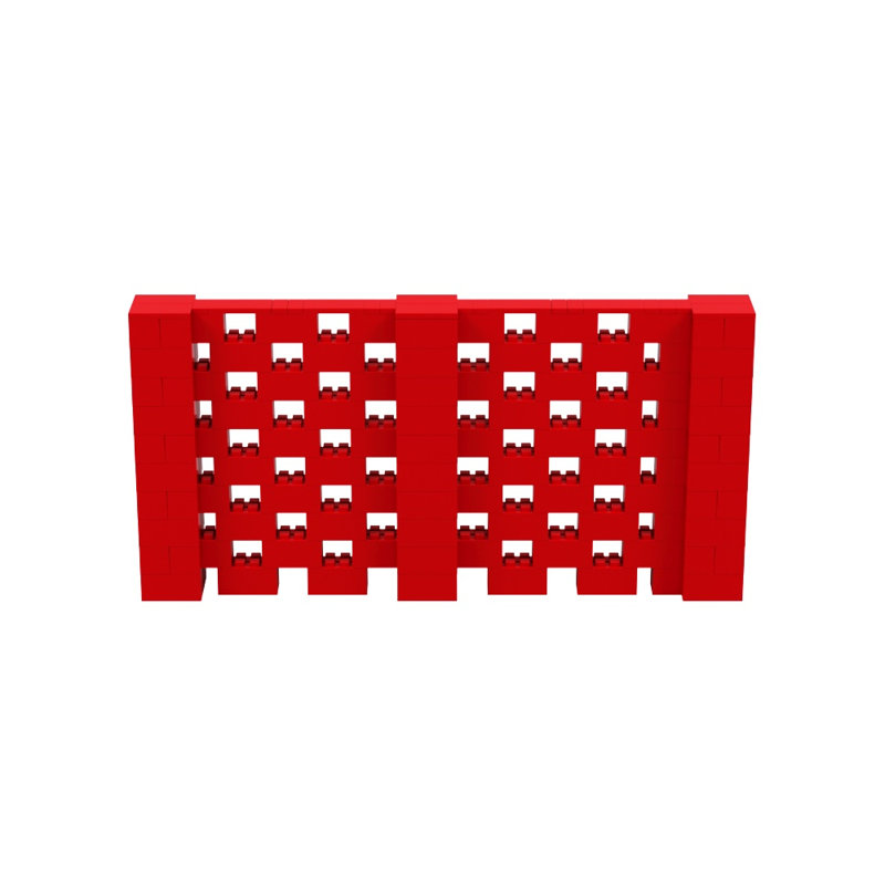 Ensemble mural Everblock, Rouge, H 60 po x l 120 po x P 12 po