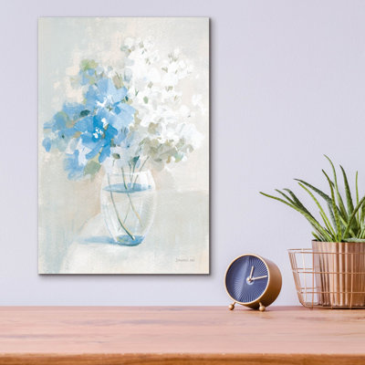  «Vintage Bouquet 1» par Danhui Nai, art mural en verre acrylique, 12 po x 16 po