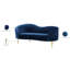 Causeuse courbée en velours 67 po Shurtz-273919139