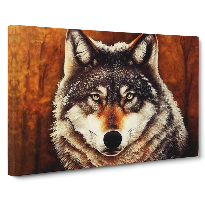 Classic Wolf - Wrapped Canvas, 40cm H x 60cm W x 3cm D