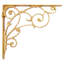 Winding Scrollwork Brass Shelf Bracket-1226049906-1226049918
