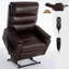 Fauteuil inclinable Power Lift à double moteur et à deux positions Leatherair