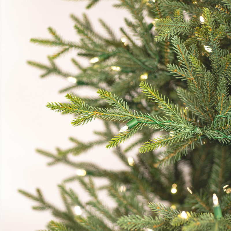 8.5" H Green Realistic Artificial Fir Christmas Tree with 1000 Lights LED Lights, 7.5' H