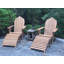 Chaise Adirondack en bois de teck massif avec repose-pieds Cen