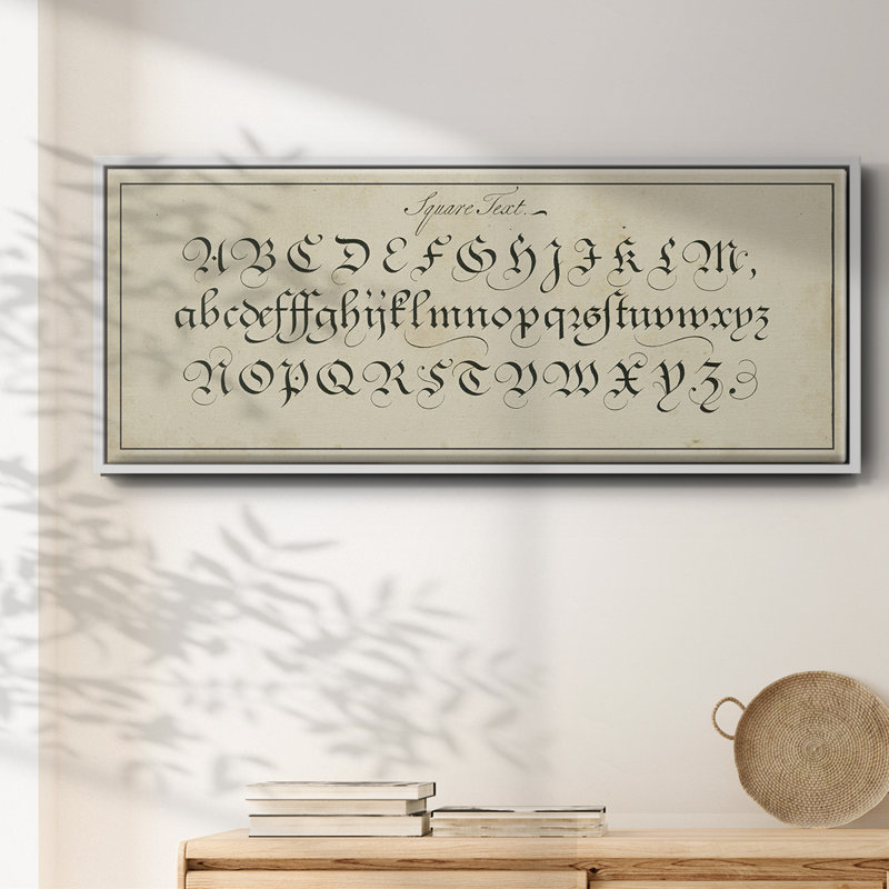 Manuscrit Sampleur III - Toile encadrée, H 24 po x l 60 po