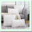 Luxury Merino Fluffy Lumbar Pillow Covers - Set of 2 White Decorative Throw Cushion Cases, Fuzzy, New Series