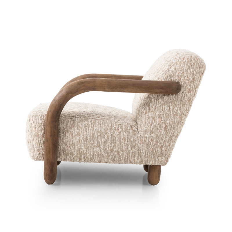 Risco Armchair, Distressed Natural, Solema Cream Acrylic, Distressed Natural