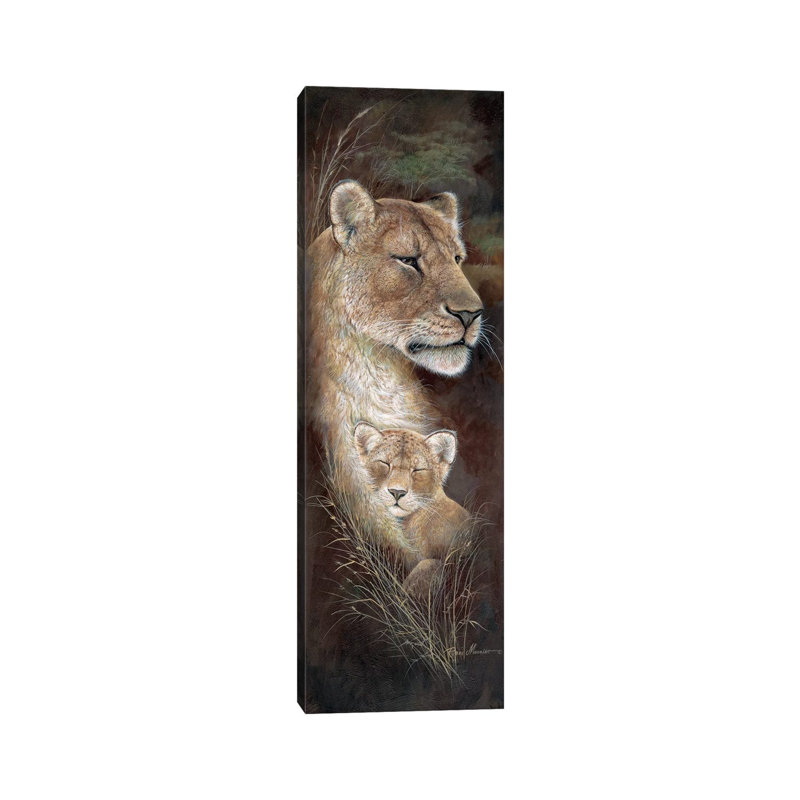 «Proud Mother» par Ruane Manning - reproduction d'art, H 36 po x l 12 po x P 1,5 po, Toile tendue