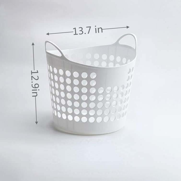 Small Flexible Hollowed-out Laundry Handle Organizer Baskets in